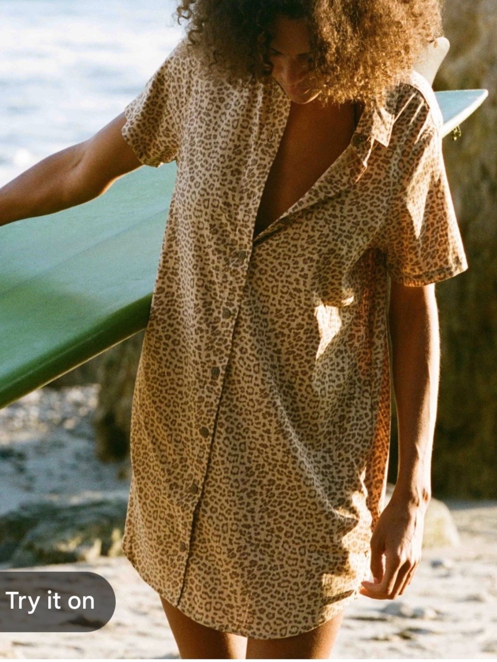 Roark Bless Up Dress in Leopard Print